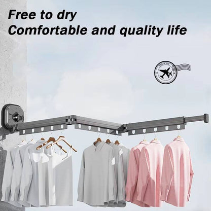 Innovative Wall-Mounted Laundry Drying Rack with 540° Folding Design | Space-Saving Solution for Efficient Drying