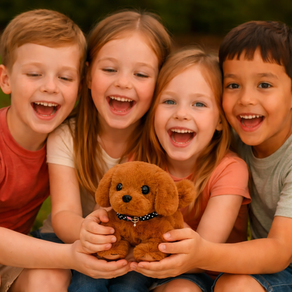 Cachorro robot interactivo | Juguete de peluche con movimientos realistas | Compañero cautivador para niños