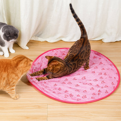 Interactive Cat Toy Play Mat with Chase Ball for Engaging Fun