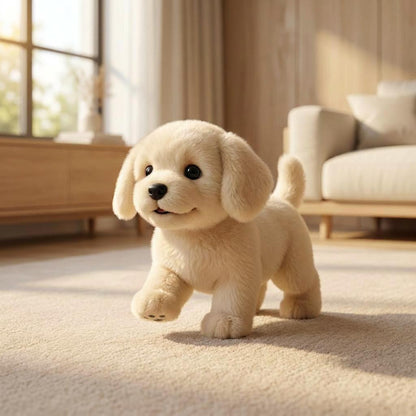 Juguete de peluche interactivo para perros | Cachorro con movimiento realista y tela suave | Compañero ideal para niños de 4 a 6 años