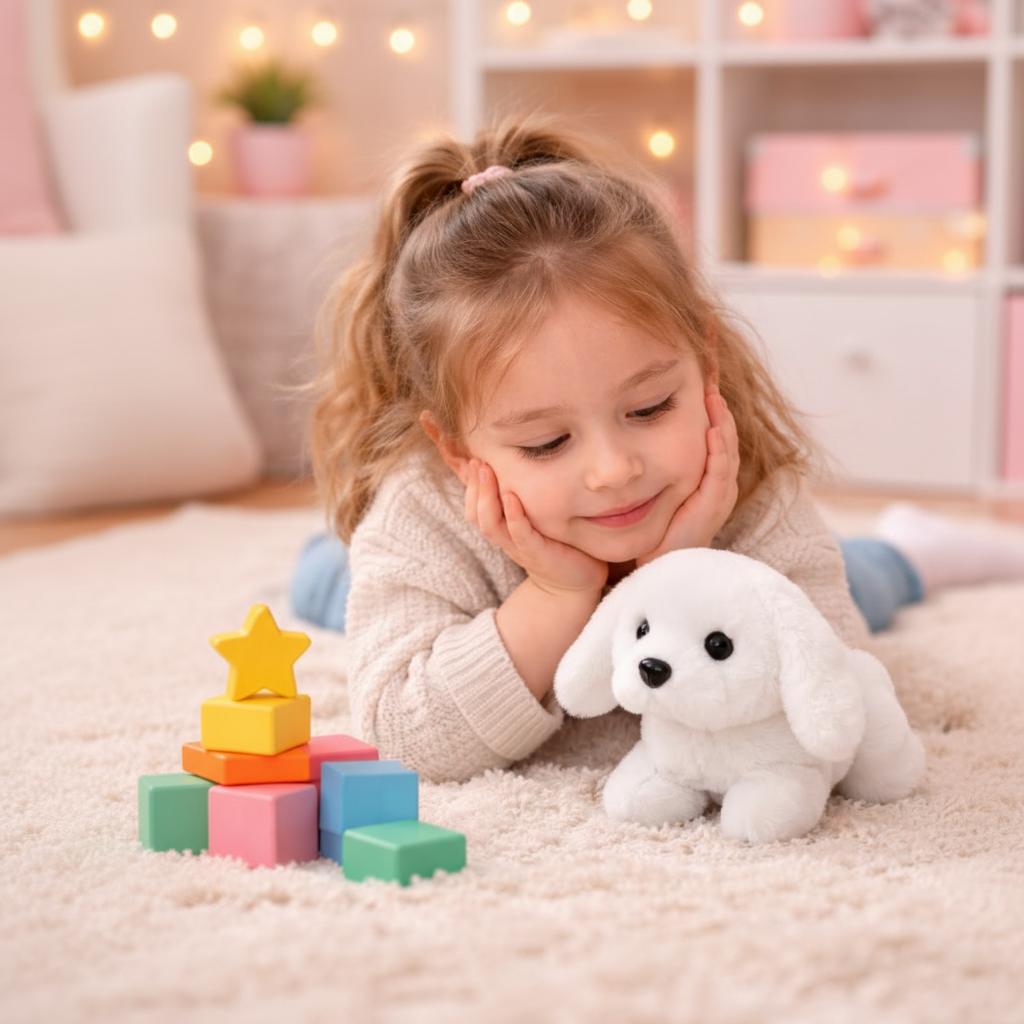 Interactive Plush Puppy Toy | Realistic Movements & Soft Texture | Engaging Companion for Kids' Playtime