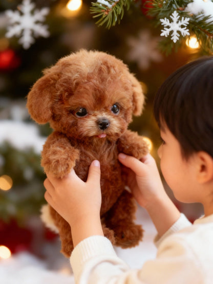 Cachorro de peluche interactivo con movimientos y sonidos realistas | Compañero ecológico para todas las edades