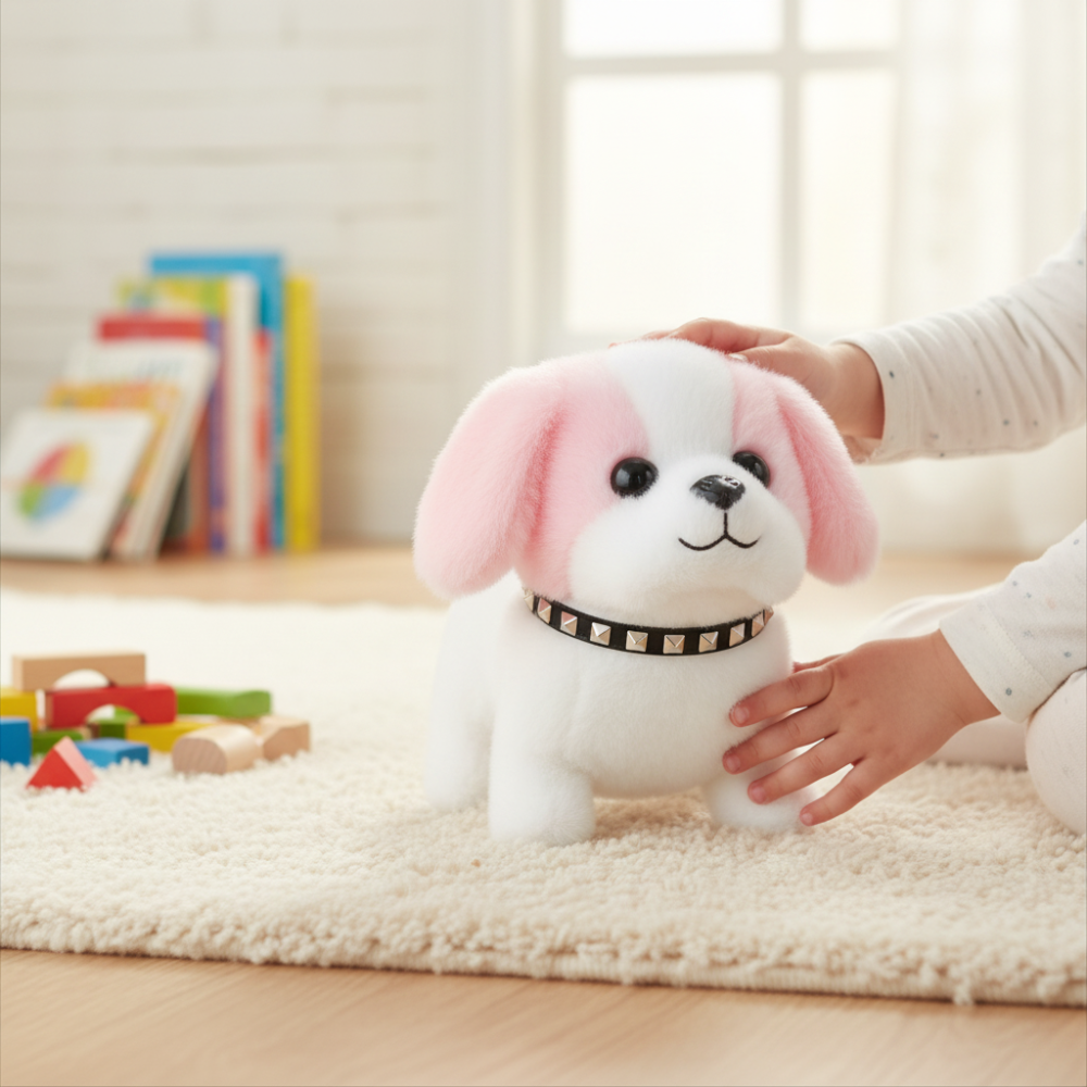 Interactive Robot Dog Toy with Walking & Barking Action for Engaging Play