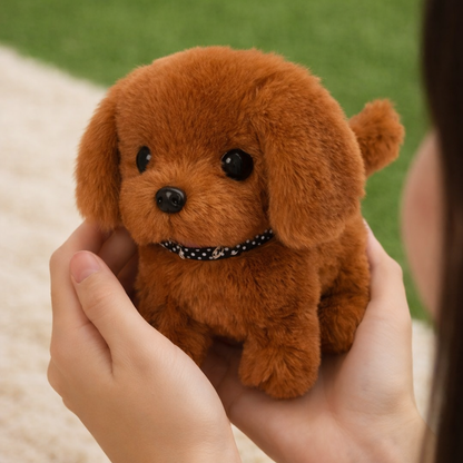 Cachorro robot interactivo | Juguete de peluche con movimientos realistas | Compañero cautivador para niños