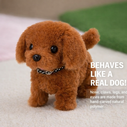 Cachorro robot interactivo | Juguete de peluche con movimientos realistas | Compañero cautivador para niños