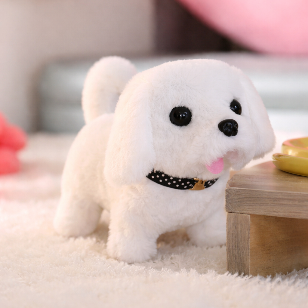 Cachorro robot interactivo | Juguete de peluche con movimientos realistas | Compañero cautivador para niños