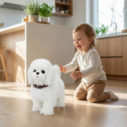 Robot Puppy | Interactive Walking & Barking Electronic Dog Toy with Soft Plush Design