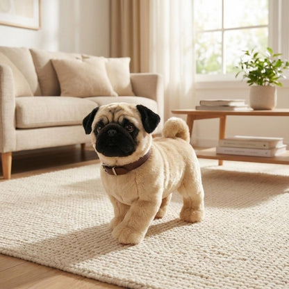 Robot Dog Toy, Interactive Plush Toy Dog That Walks and Barks, Puppy Dog Robot for Kids with Wagging Tail