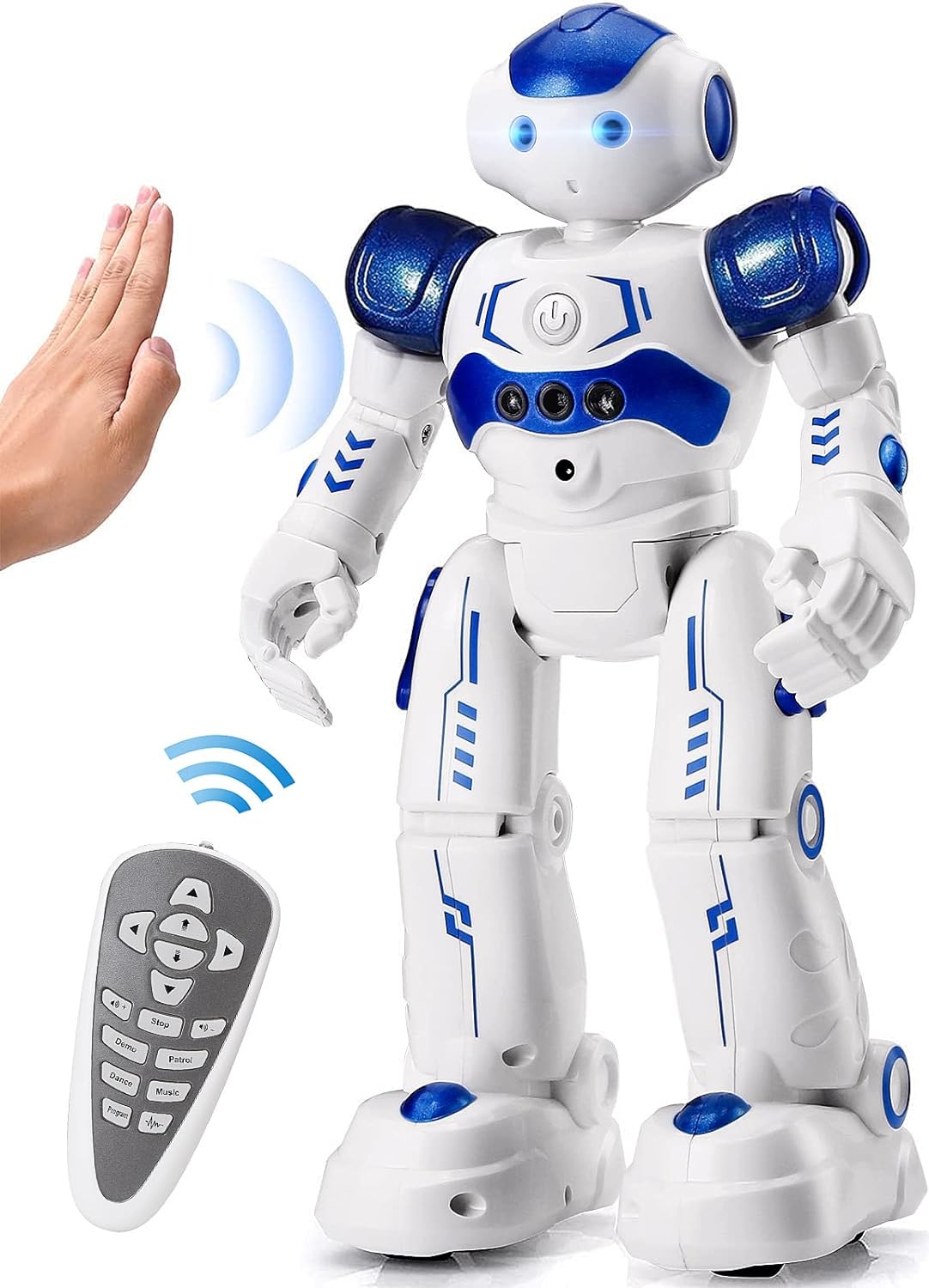 Robot Toys for Kids, Remote Control Robot Toy with Gesture Sensing, Dancing Robot and Singing Learning Toy for Boys