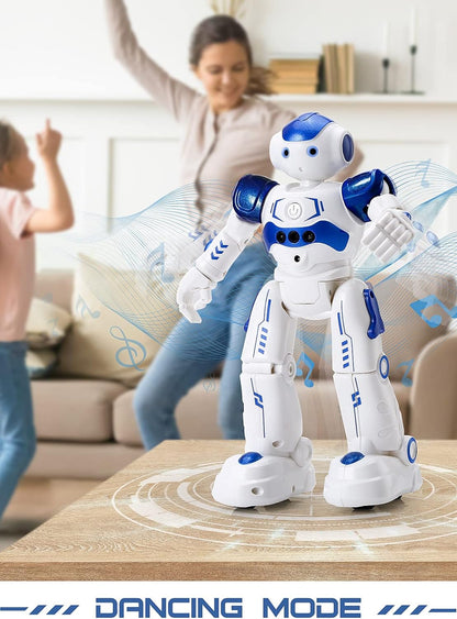 Robot Toys for Kids, Remote Control Robot Toy with Gesture Sensing, Dancing Robot and Singing Learning Toy for Boys
