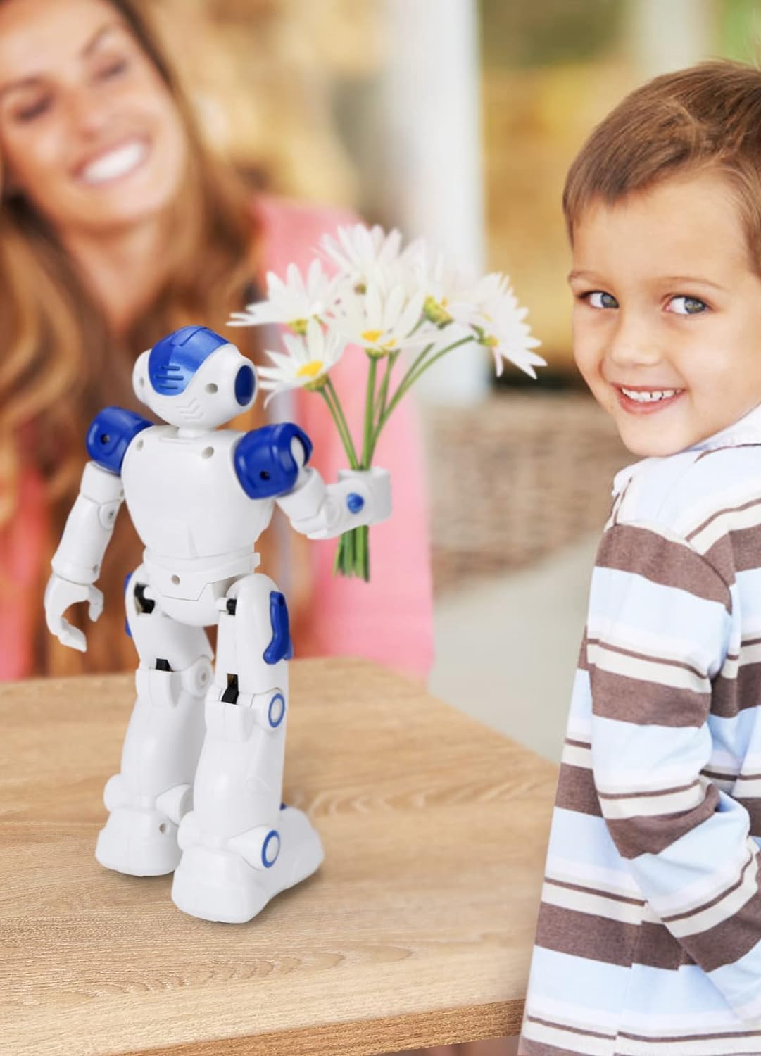 Robot Toys for Kids, Remote Control Robot Toy with Gesture Sensing, Dancing Robot and Singing Learning Toy for Boys