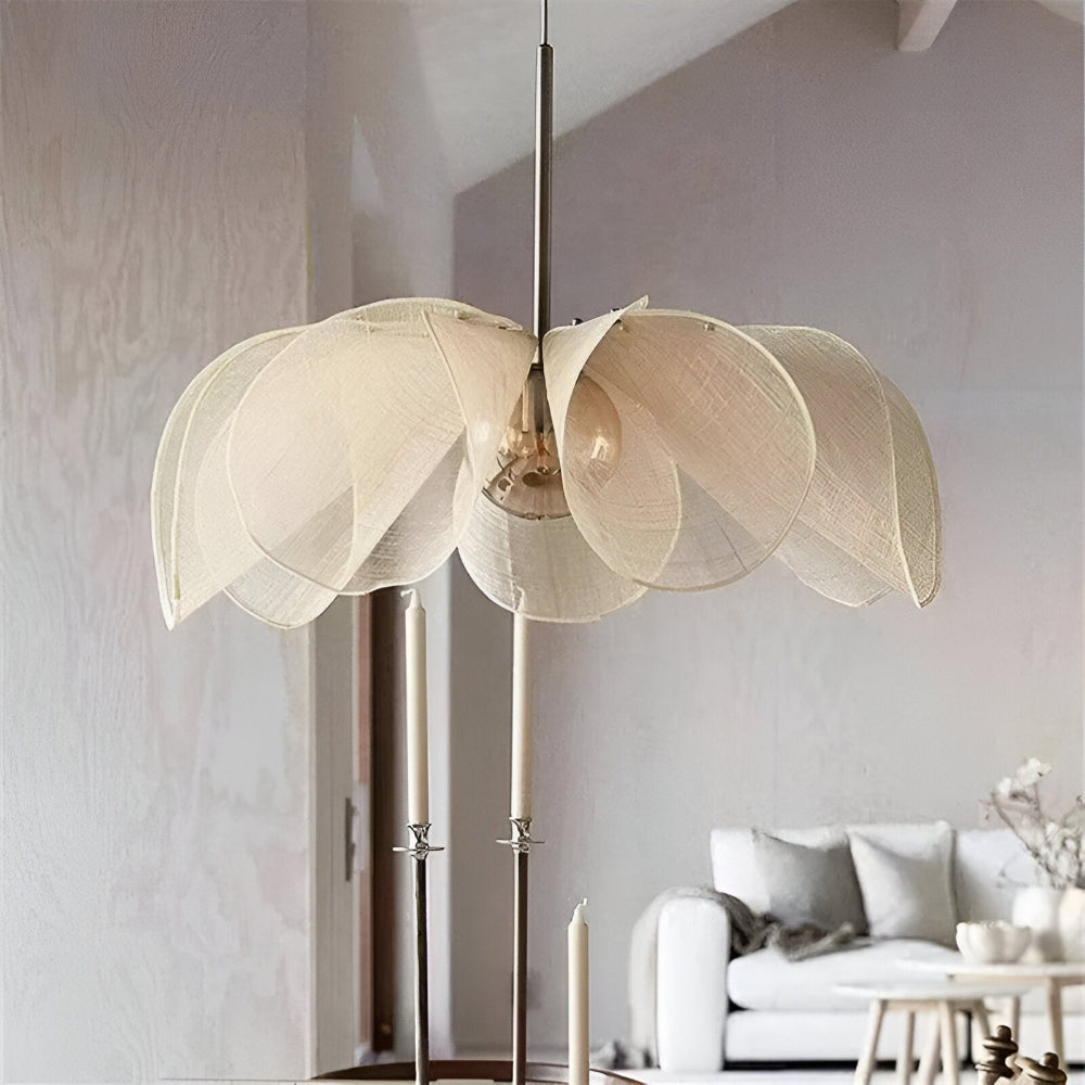 Floral Pendant Lamp – Adjustable Lighting, Elegant Design