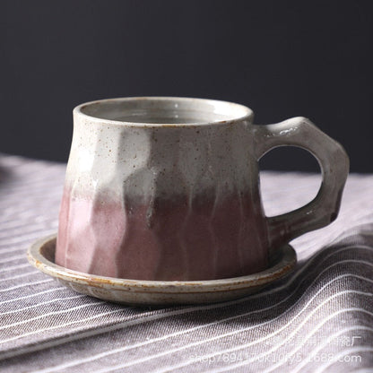 Japanese-Inspired Ceramic Cups and Mugs with Textured Grip – 6 oz Capacity