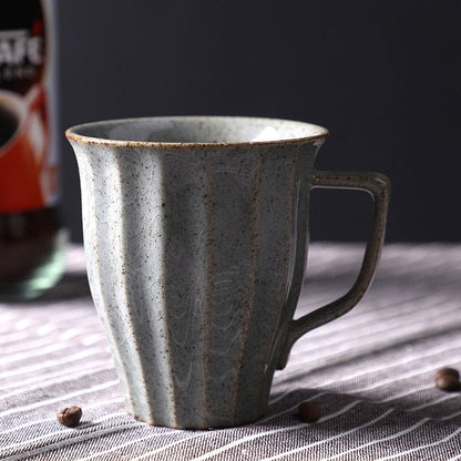 Japanese-Inspired Ceramic Cups and Mugs with Textured Grip – 6 oz Capacity