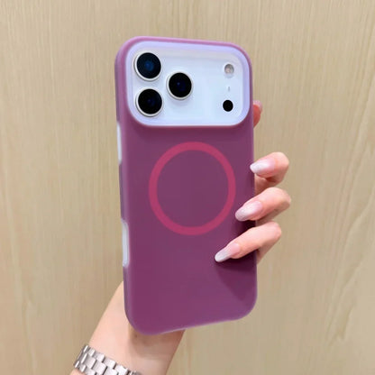 Silicone iPhone Case with Magnetic Ring Stand for 15 16 17 Pro Max