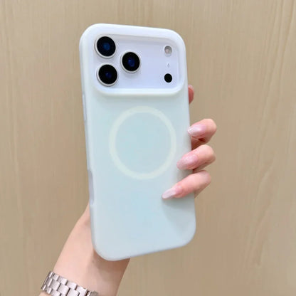 Silicone iPhone Case with Magnetic Ring Stand for 15 16 17 Pro Max