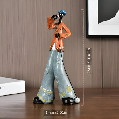 Jovial Figurine - Premium Resin, Abstract Music Design
