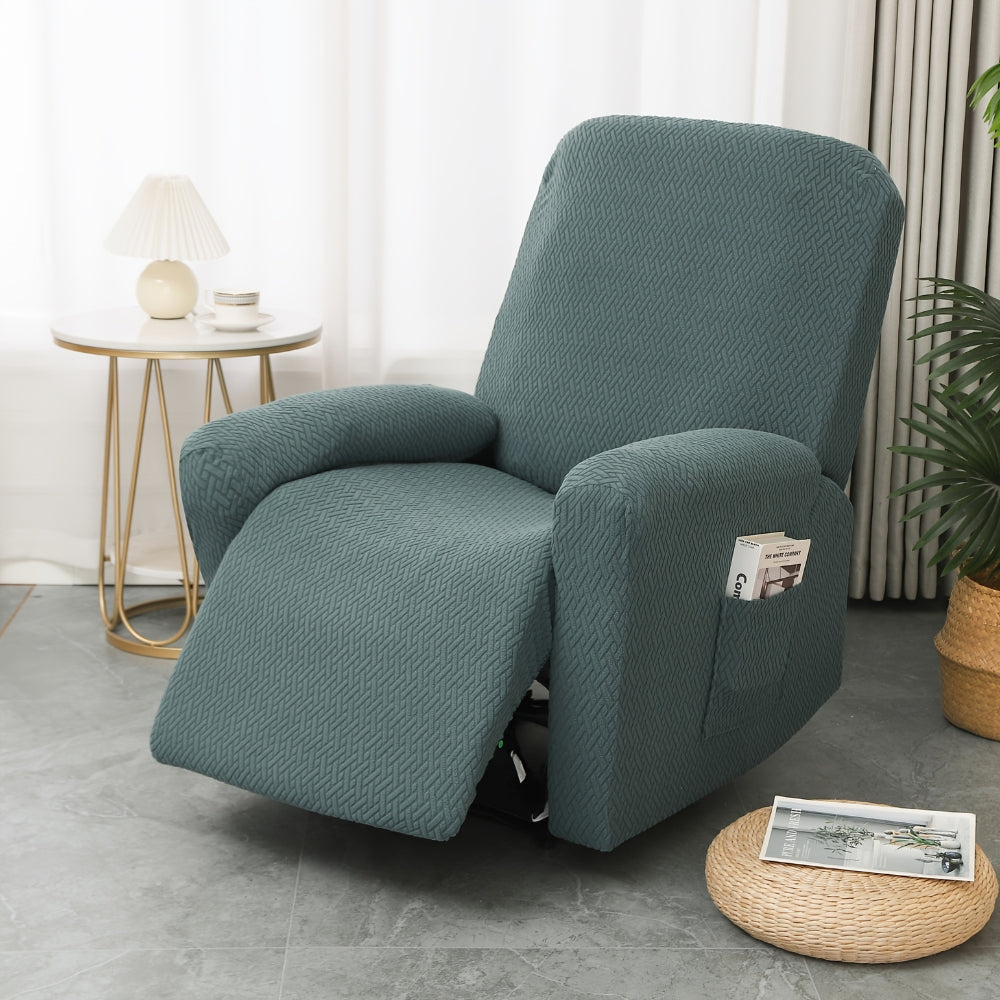 Juno Recliner Chair Cover - Soft Microfiber with Pocket, Fitted Protection
