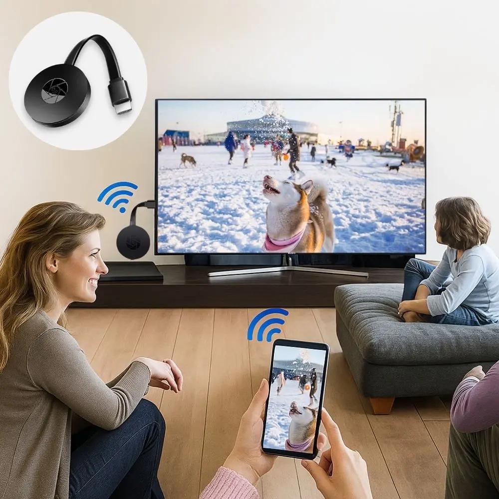 HDMI Display Dongle for Phone to TV Mirroring – Full HD 1080p Wireless Streaming Adapter with AirPlay, Miracast & DLNA Support