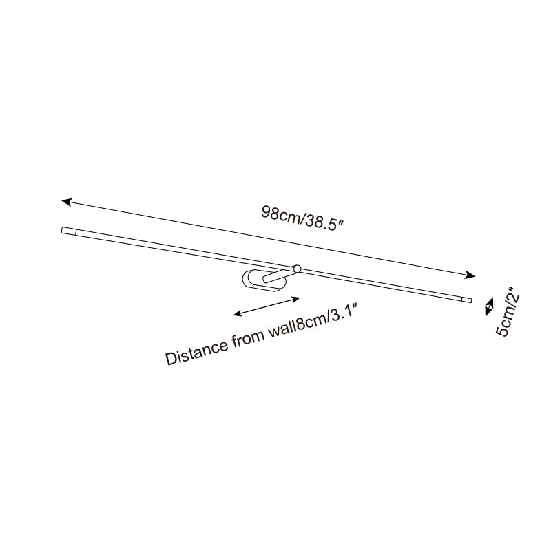 Metal Picture Light with Integrated LED 27-Inch to 50-Inch Artwork Accent Fixture Warm Glow for Gallery Walls & Hallways Modern Slim Profile