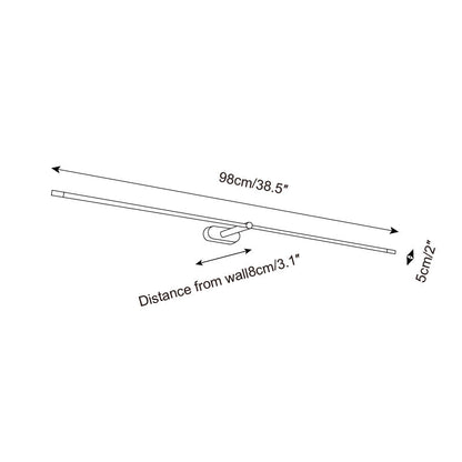 Metal Picture Light with Integrated LED 27-Inch to 50-Inch Artwork Accent Fixture Warm Glow for Gallery Walls & Hallways Modern Slim Profile