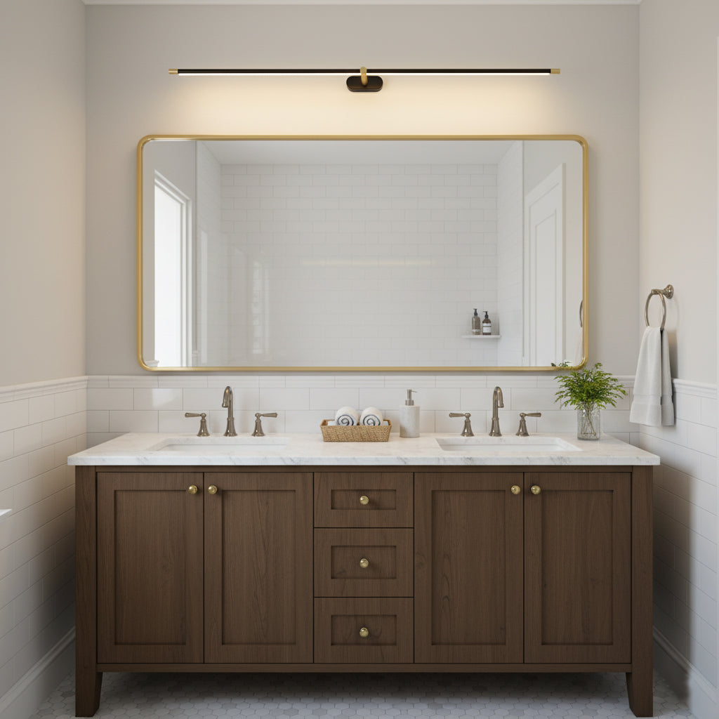 Metal Picture Light with Integrated LED 27-Inch to 50-Inch Artwork Accent Fixture Warm Glow for Gallery Walls & Hallways Modern Slim Profile