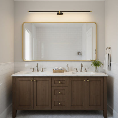 Metal Picture Light with Integrated LED 27-Inch to 50-Inch Artwork Accent Fixture Warm Glow for Gallery Walls & Hallways Modern Slim Profile