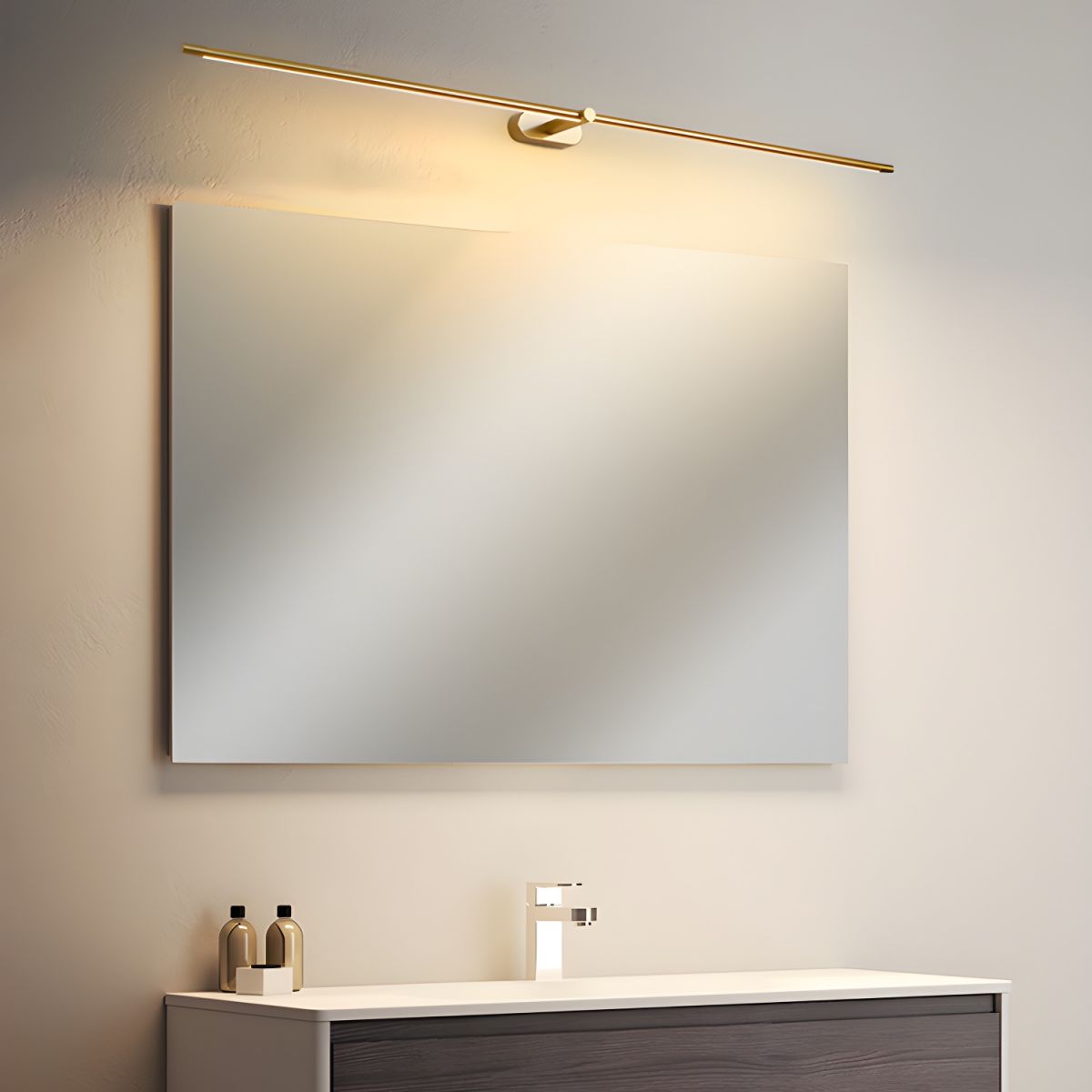 Metal Picture Light with Integrated LED 27-Inch to 50-Inch Artwork Accent Fixture Warm Glow for Gallery Walls & Hallways Modern Slim Profile