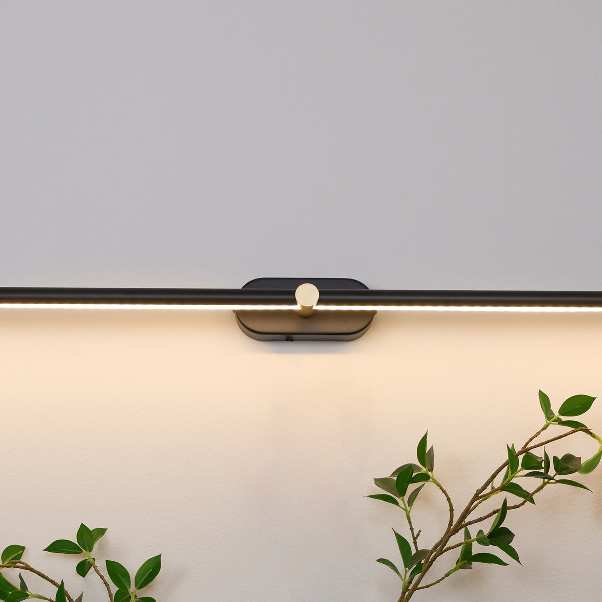 Metal Picture Light with Integrated LED 27-Inch to 50-Inch Artwork Accent Fixture Warm Glow for Gallery Walls & Hallways Modern Slim Profile