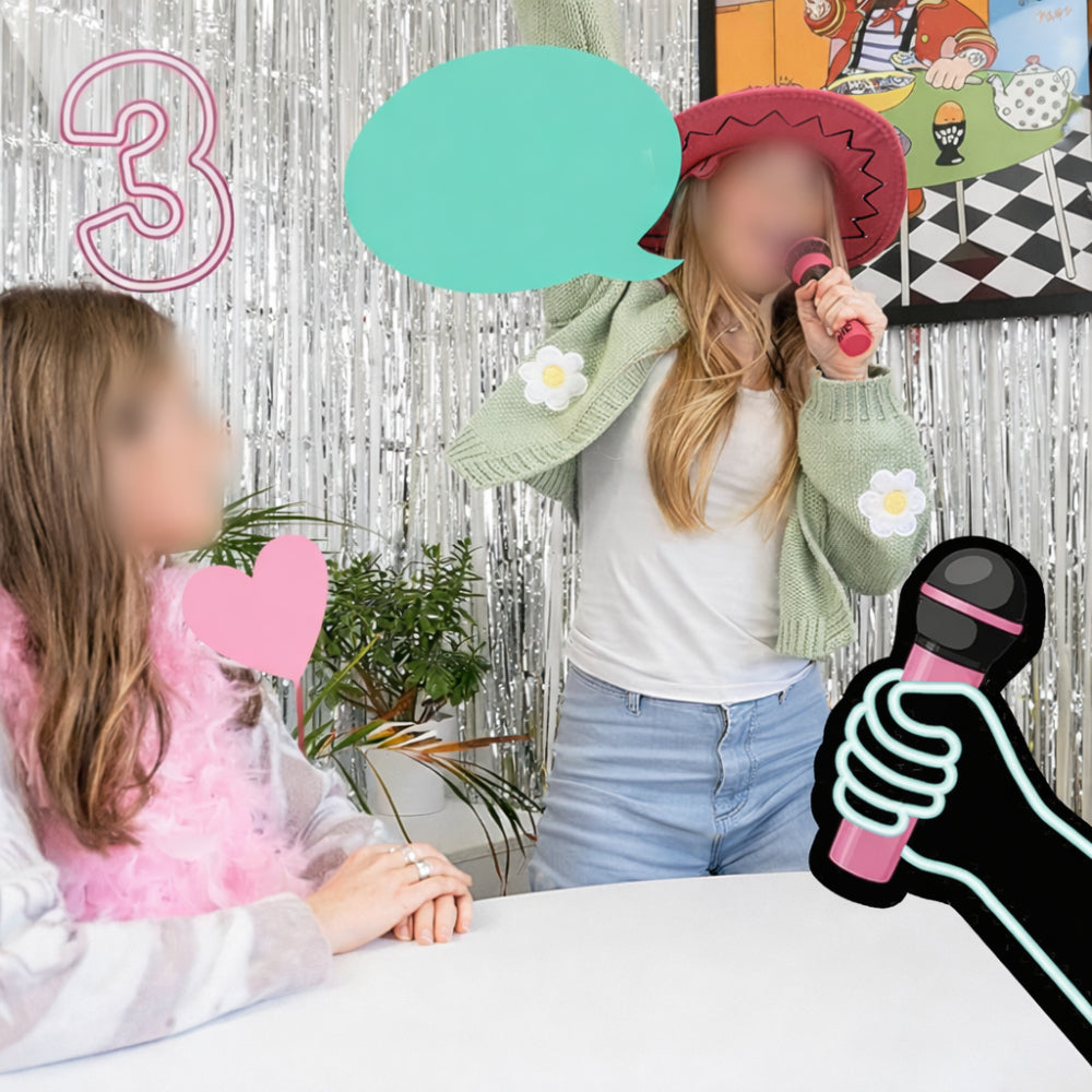 Ortekor Karaoke Challenge | Fun Party Game with Microphone & Card Prompts | Engaging Group Activity for All Ages