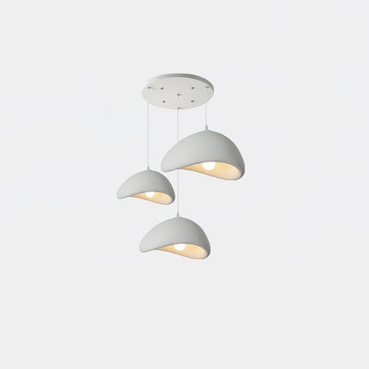Spherical Hanging Ceiling Light Fixture with Adjustable Drop Length for Kitchen Island Dining Room Bedroom | Gray White LED Compatible Indoo