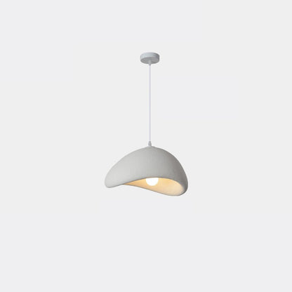 Spherical Hanging Ceiling Light Fixture with Adjustable Drop Length for Kitchen Island Dining Room Bedroom | Gray White LED Compatible Indoo