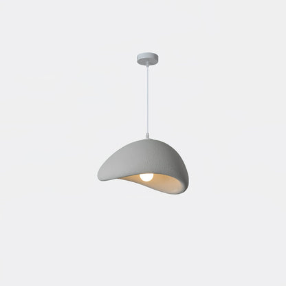 Spherical Hanging Ceiling Light Fixture with Adjustable Drop Length for Kitchen Island Dining Room Bedroom | Gray White LED Compatible Indoo