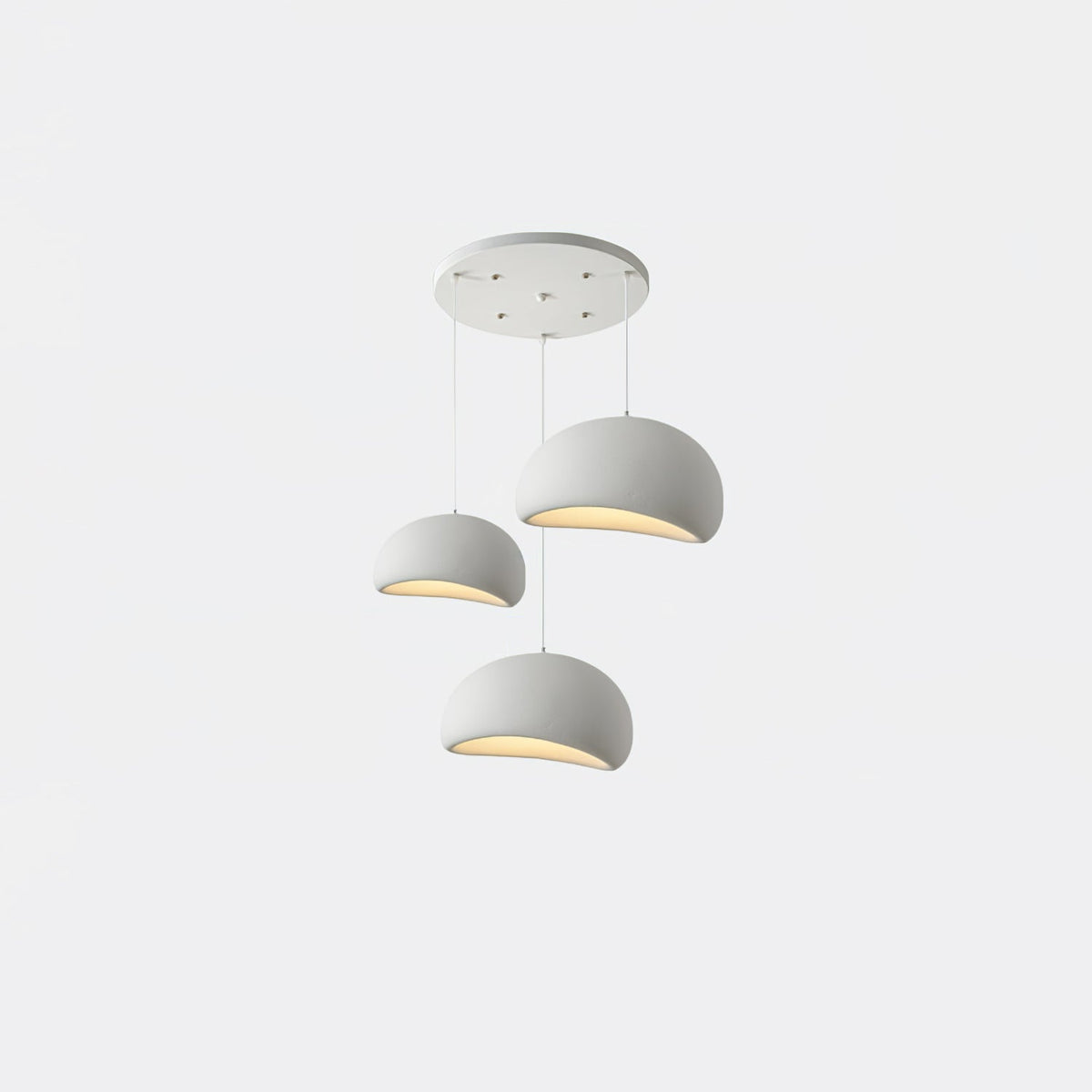 Cloud Pendant Lamp Dimmable LED Overhead Fixture Dining Room Bedroom Living Room Nursery Den Soft Glow Suspended Lighting E26 Bulb Base 12-4