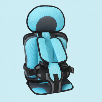 Asiento elevador de viaje para niños Ortekor | Asiento de coche portátil con arnés de 5 puntos | Diseño cómodo para viajes seguros