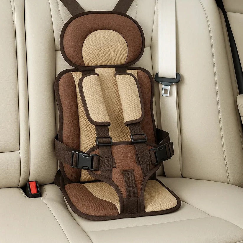 Portable Child Travel Harness Seat | Foldable Compact Design | Quick-Install 5-Point Safety System for Cars & Rideshares