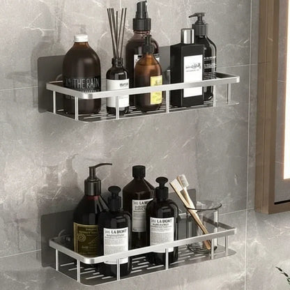 Self-Adhesive Bathroom Shelf | No Drilling & Stainless Steel