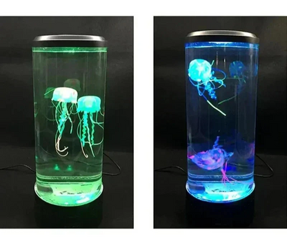 Color-Changing LED Jellyfish Mood Lamp with Flowing Tentacles for Relaxation & Decor
