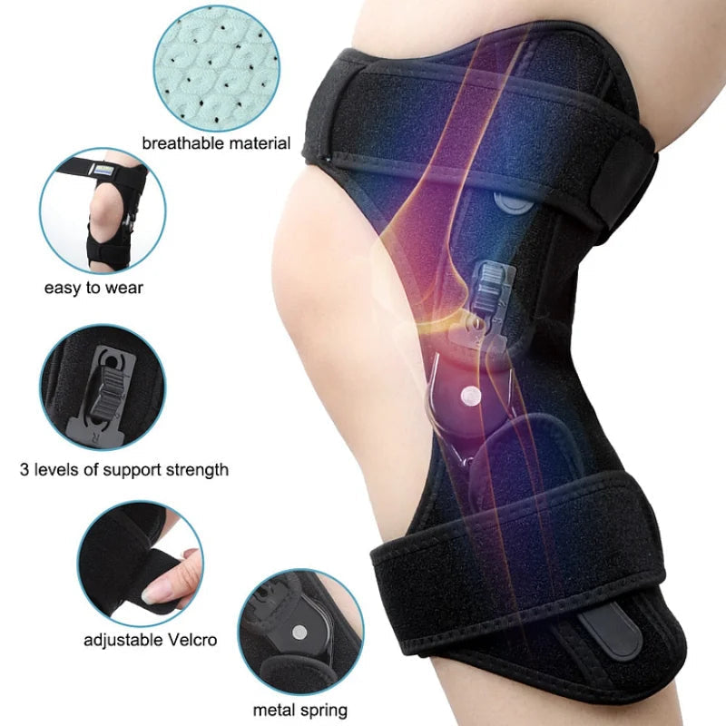 Knee Support | Adjustable Stabilizing Knee Brace with Reinforced Stabilizers | Optimal Compression for Pain Relief