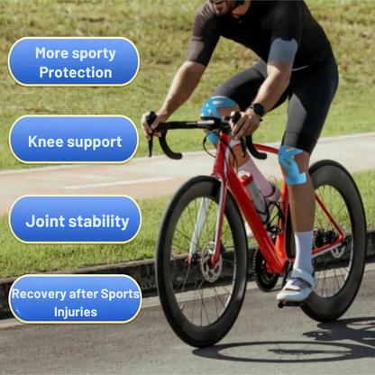 Pre-Cut Kinesiology Knee Tape for Joint Support & Stability During Sports | Athletic Knee Brace Alternative | Breathable Elastic