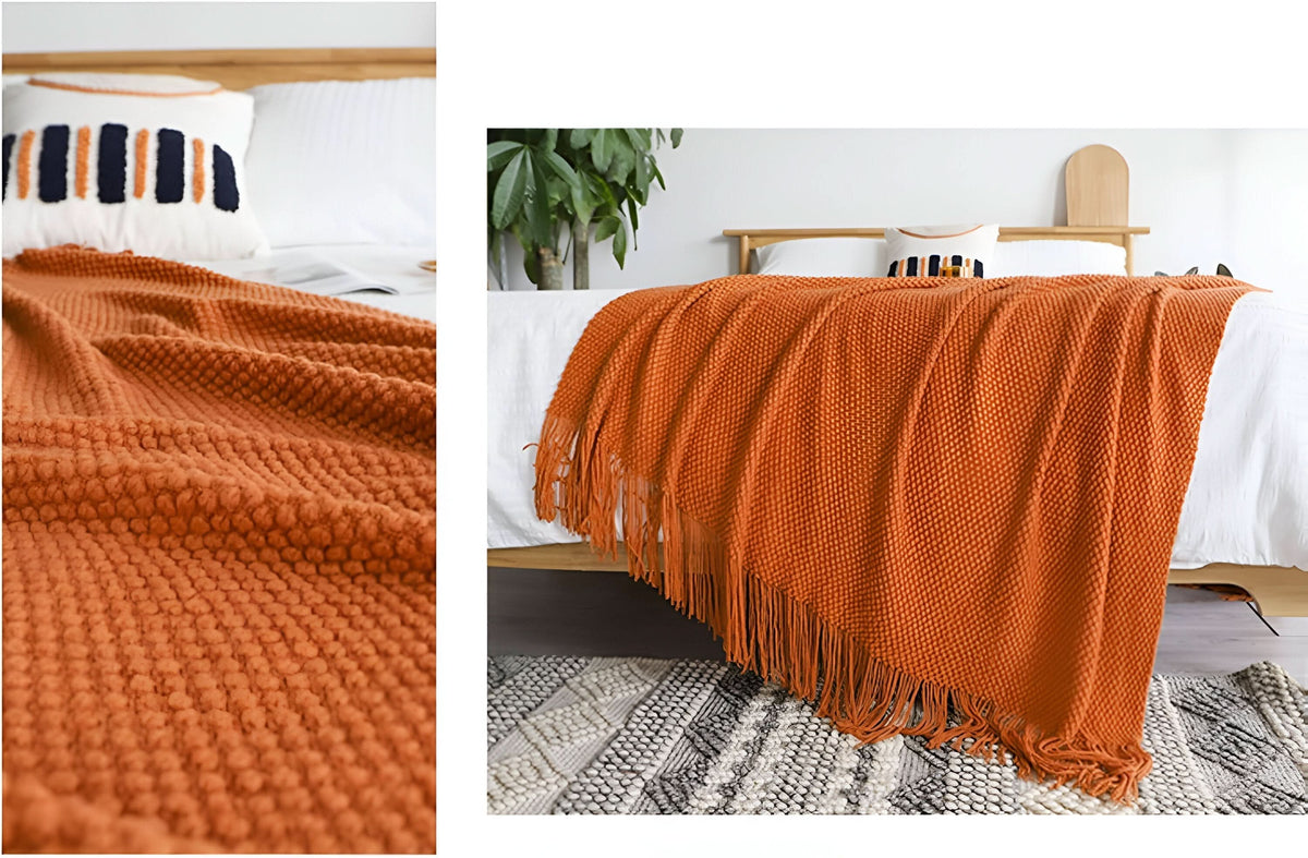 KnitCove | Manta de forro polar tejida con estilo e interior de felpa | Confort acogedor para todas las estaciones
