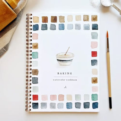 Beginner Watercolor Painting Workbook with Step-by-Step Templates & Guided Projects for Adults & Kids