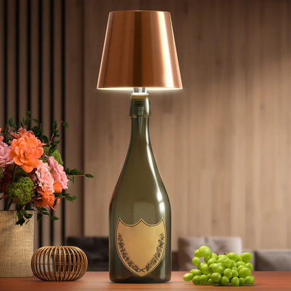 Touch-Controlled LED Accent Lamp with Iron Base – Cordless Desk Light for Nightstands, Home Office, Bedroom & Living Room Decor