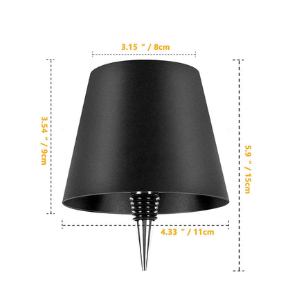 Touch-Controlled LED Accent Lamp with Iron Base – Cordless Desk Light for Nightstands, Home Office, Bedroom & Living Room Decor