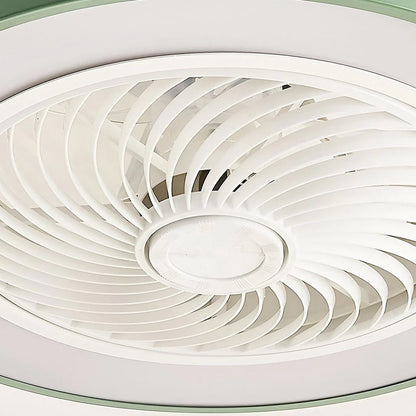 Indoor Fan with Integrated Lighting 24-Inch Diameter Acrylic Blade Assembly Adjustable Speed and Brightness for Bedrooms Living Rooms Dining