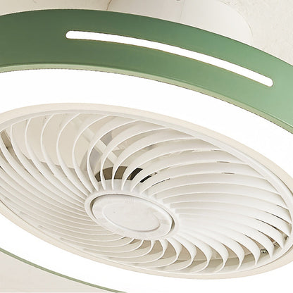 Indoor Fan with Integrated Lighting 24-Inch Diameter Acrylic Blade Assembly Adjustable Speed and Brightness for Bedrooms Living Rooms Dining