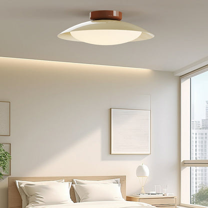 Lámpara LED de montaje empotrado con armazón de metal de 18 pulgadas, acabado marrón verdoso, para dormitorio, sala de estar, comedor y pasillo, iluminación de ambiente moderna y retro