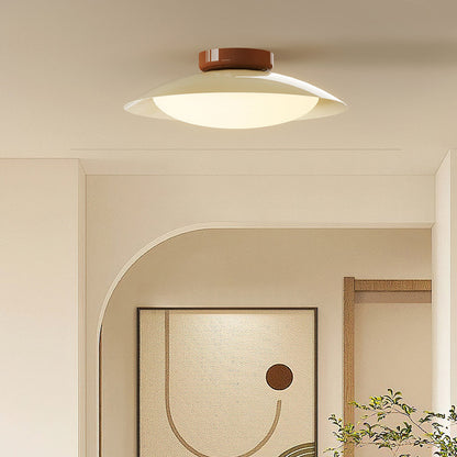 Lámpara LED de montaje empotrado con armazón de metal de 18 pulgadas, acabado marrón verdoso, para dormitorio, sala de estar, comedor y pasillo, iluminación de ambiente moderna y retro