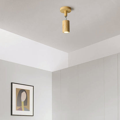 Adjustable LED Track Light Wood & Metal 39 in for Kitchen Dining Room Living Room Bedroom Modern Directional Ceiling Fixture