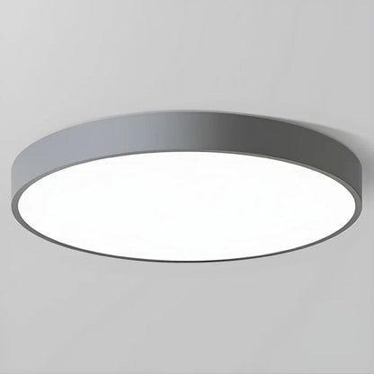 Lámpara de techo LED de perfil bajo, 16 pulgadas, redonda, con panel de acrílico para dormitorio, sala de estar y cocina, diseño contemporáneo ultradelgado, eficiente energéticamente